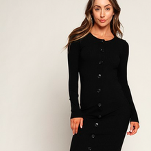 Load image into Gallery viewer, Button Up Midi Dress