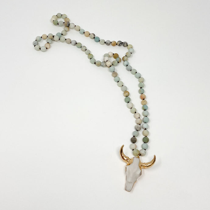 Stone Bullhead Necklace