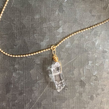 Load image into Gallery viewer, Gold Crystal Necklace