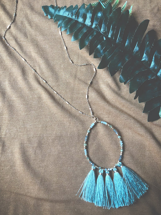 Aqua Boho Necklace