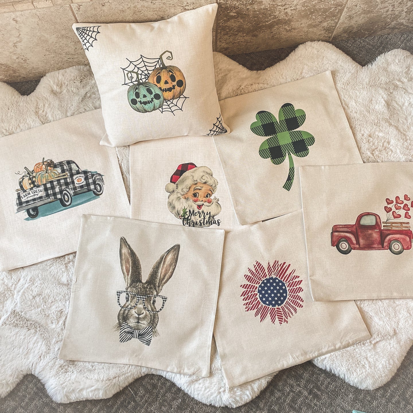 The Perfect Gift - Set of Holiday Pillow Covers and