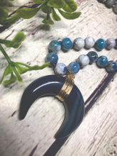 Load image into Gallery viewer, Long Natural Necklace - Blue